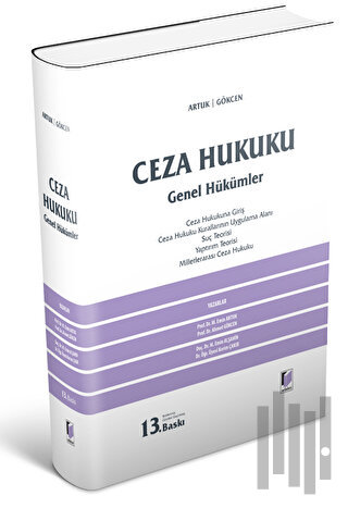Ceza Hukuku Genel Hükümleri (Ciltli)