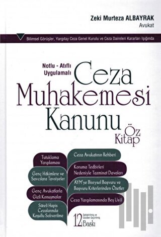 Ceza Muhakemesi Kanunu Öz Kitap (Ciltli)