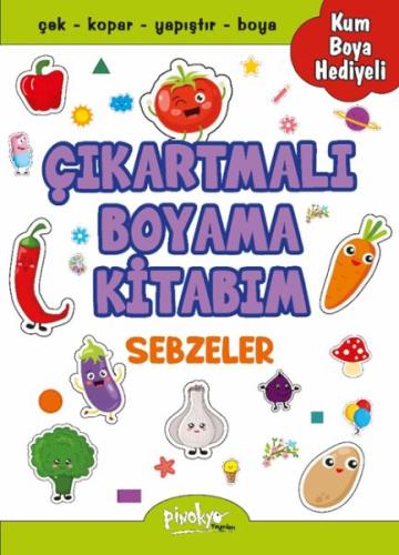 Çıkartmalı Boyama Sebzeler | Kitap Ambarı