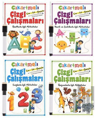 Çıkartmalı Kalemli Çizgi Çalışmaları Seti | Kitap Ambarı