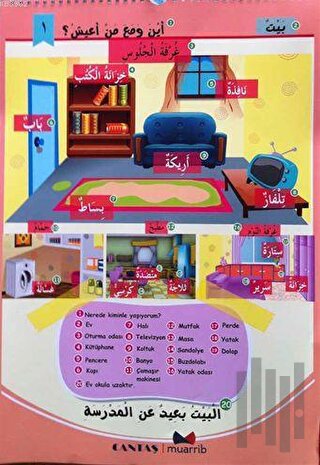 Çocuklar için Görsel Arapça Afiş Boy Muarrib