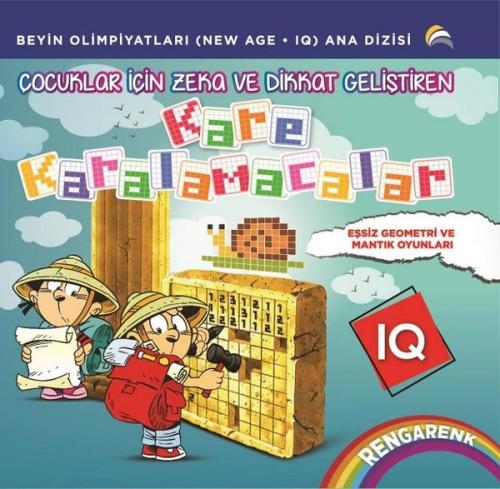 Çocuklar için Zeka ve Dikkat Geliştiren Kare Karalamacalar