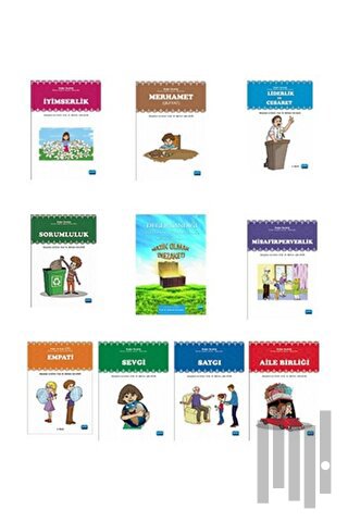 Değer Sandığı Kitap Seti (10 Kitap+Okulda Değerler Eğitimi Kitabı)