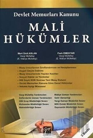 Devlet Memurları Kanunu Mali Hükümler | Kitap Ambarı