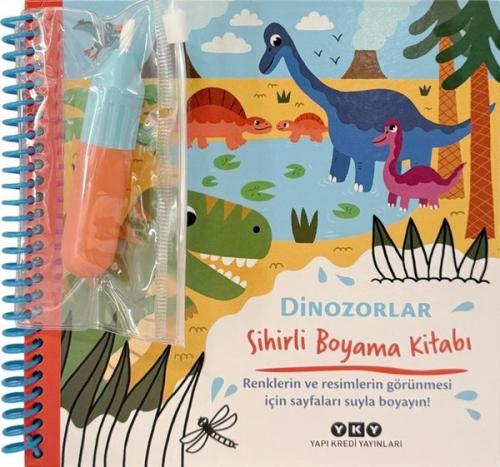 Dinozorlar - Sihirli Boyama Kitabı (Ciltli) | Kitap Ambarı