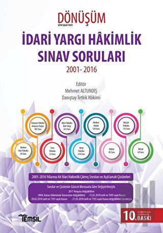 Dönüşüm İdari Yargı Hakimlik Sınav Soruları | Kitap Ambarı