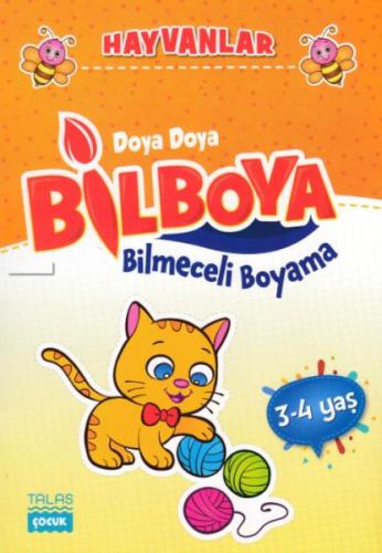 Hayvanlar - Doya Doya Bil Boya Bilmeceli Boyama (3-4 Yaş) | Kitap Amba