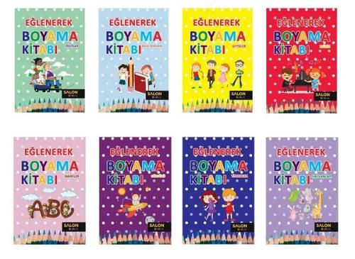 Eğlenerek Boyama (8 Takım Set) | Kitap Ambarı