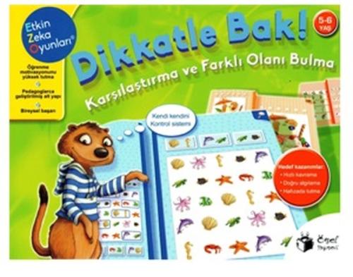 Etkin Zeka Oyunları-Dikkatle Bak! Karşılaştırma ve Farklı Olanı Bulma 5-6 Yaş