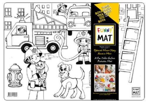 Funny Mat- İtfaiyeler - 33,5x48cm | Kitap Ambarı