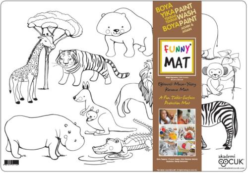 Funny Mat - Vahşi Hayvanlar 33,5x48cm