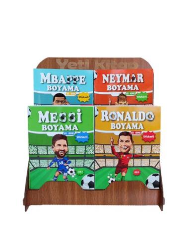 Futbolcular Boyama Kitapları Standı (Kasa Önü 125 Kitap) | Kitap Ambar