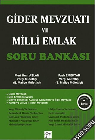 Gider Mevzuatı ve Milli Emlak Soru Bankası | Kitap Ambarı