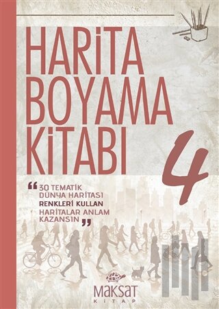 Harita Boyama Kitabı 4 | Kitap Ambarı