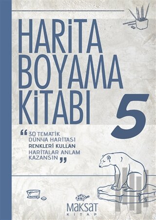 Harita Boyama Kitabı 5 | Kitap Ambarı