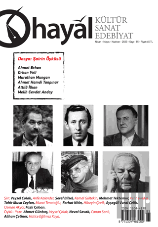 Hayal Kültür Sanat Edebiyat Dergisi Sayı : 85