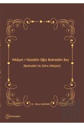 Hikayet-i Haleddin Oğlu Bedreddin Bey | Kitap Ambarı