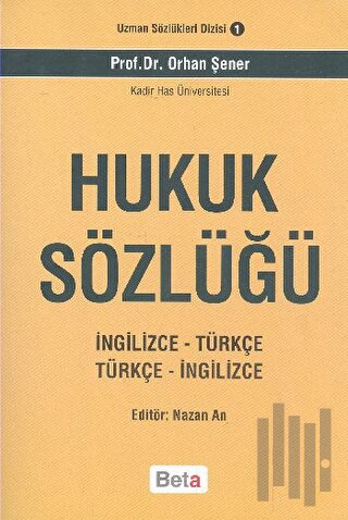 Hukuk Sözlüğü (İngilizce-Türkçe Türkçe-İngilizce) | Kitap Ambarı