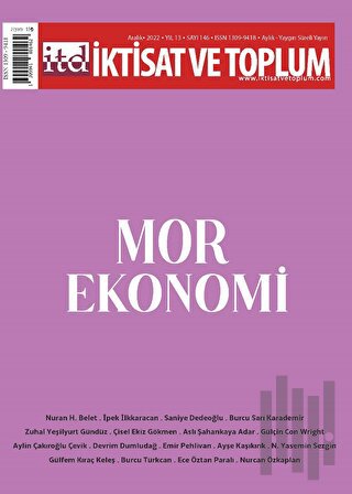 İktisat Ve Toplum Dergisi 146. Sayı: Mor Ekonomi