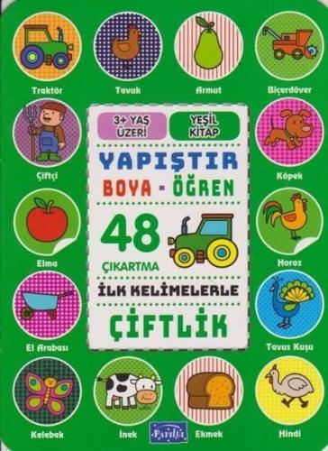 İlk Kelimelerle Çiftlik - Yapıştır Boya Öğren | Kitap Ambarı