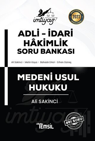 İmtiyaz Adli-İdari Hakimlik Medeni Usul Hukuku Soru Bankası | Kitap Am
