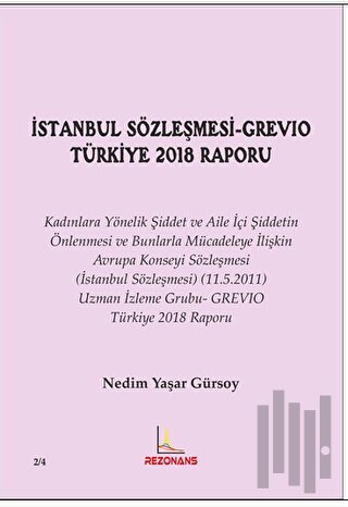 İstanbul Sözleşmesi-Grevıo Türkiye 2018 Raporu | Kitap Ambarı