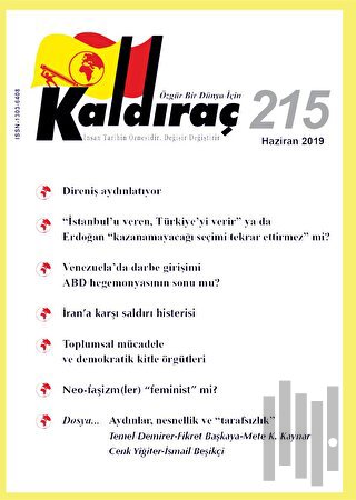 Kaldıraç Dergisi Sayı: 215 Haziran 2019