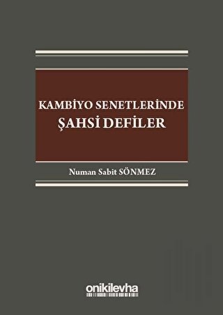 Kambiyo Senetlerinde Şahsi Defiler (Ciltli)