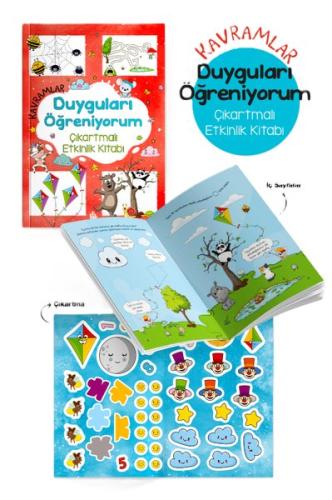 Kavramlar - Duyguları Öğreniyorum Çıkartmalı Etkinlik Kitabı 3 + Yaş