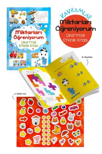 Kavramlar - Miktarları Öğreniyorum Çıkartmalı Etkinlik Kitabı 3 + Yaş