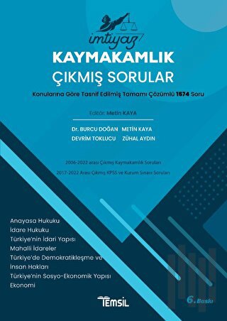 Kaymakamlık Çıkmış Sorular | Kitap Ambarı