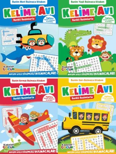 Kelime Avı - Bulmaca Kitabım - 4'lü Seri | Kitap Ambarı
