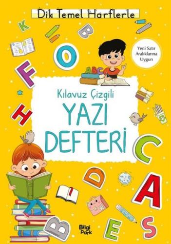 Kılavuz Çizgili Yazı Defteri - Büyük Boy - Dik Temel Harflerle