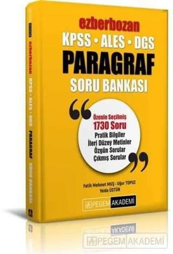 KPSS ALES DGS Ezberbozan Paragraf Soru Bankası | Kitap Ambarı