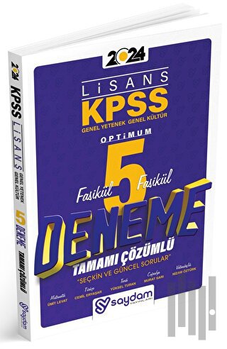 KPSS Lisans Genel Yenek Genel Kültür 5'li Çözümlü Deneme Seti (10 Fasi
