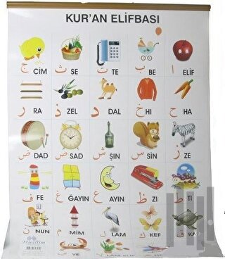 Kur'an Elifbası ve Harekeleri (Elifba Poster) | Kitap Ambarı