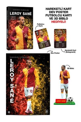 Leroy Sane - Sahanın Yıldızları - Hareketli Kart - Dev Poster - Futbolcu Kartı ve 3D Biblo Hediyeli!