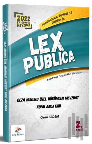 Lex Publica Ceza Hukuku Özel Hükümler Adli Hakimlik Mevzuat Konu Anlatımı