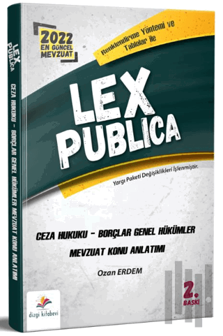 Lex Publica Hakimlik Ceza Hukuku, Borçlar Hukuku Genel Hükümler Mevzuat Konu Anlatımı