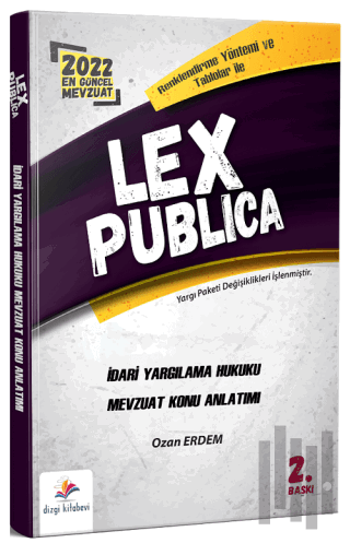 Lex Publica Hakimlik İdari Yargılama Hukuku Mevzuat Konu Anlatımı