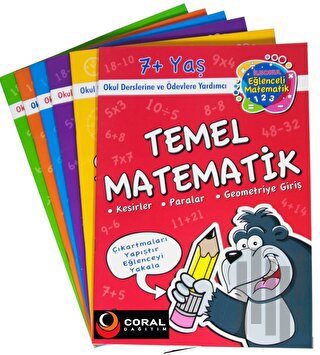 Limon Kids İlkokul Eğlenceli Temel Matematik Seti 7+Yaş (6 Kitap Set)