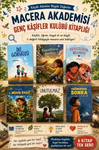 Macera Akademisi Genç Kaşifler Kulübü Kitaplığı Seti - 6 Kitap Takım