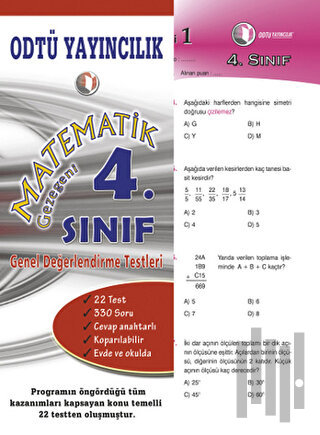 Matematik 4. Sınıf Genel Değerlendirme Testleri