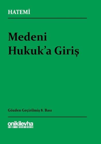 Medeni Hukuk'a Giriş | Kitap Ambarı