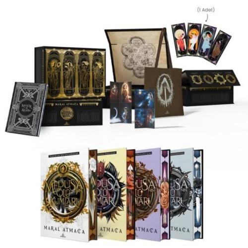 Medusa'nın Ölü Kumları Serisi - Hediyeli Yan Boyamalı Mıknatıslı Kutu (Ciltli)