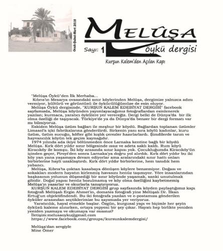 Meluşa Dergisi Sayı 1 | Kitap Ambarı