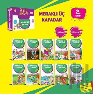 Meraklı Üç Kafadar Serisi (10 Kitap - Etkinlik Testi - Değerlendirme Testi)