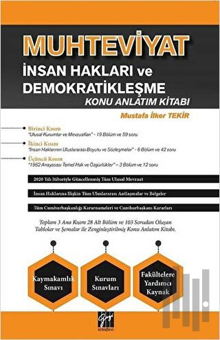 Muhteviyat İnsan Hakları ve Demokratikleşme Konu Anlatım Kitabı