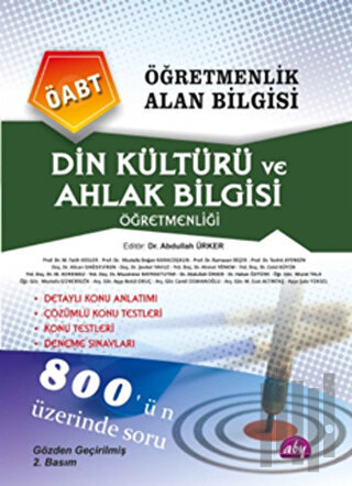 ÖABT Öğretmenlik Alan Bilgisi Din Kültürü ve Ahlak Bilgisi Öğretmenliği
