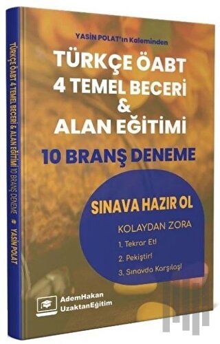 ÖABT Türkçe Dört Temel Beceri ve Alan Eğitimi 10 Deneme | Kitap Ambarı